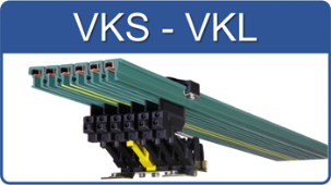 Контактный пластмассовый шинопровод VAHLE VKS VKL